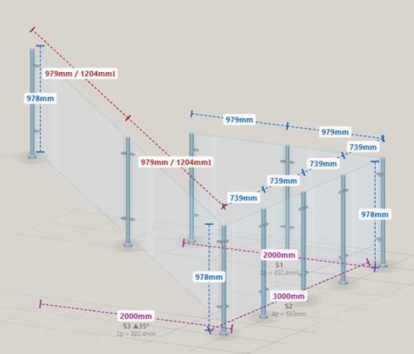 Balustrade configurator